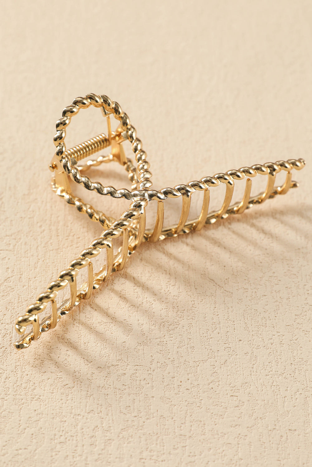 Gold Twist Large Alloy Hair Clip